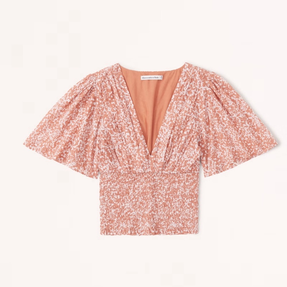 Abercrombie & Fitch | Flutter Sleeve Smocked Wais… - image 1